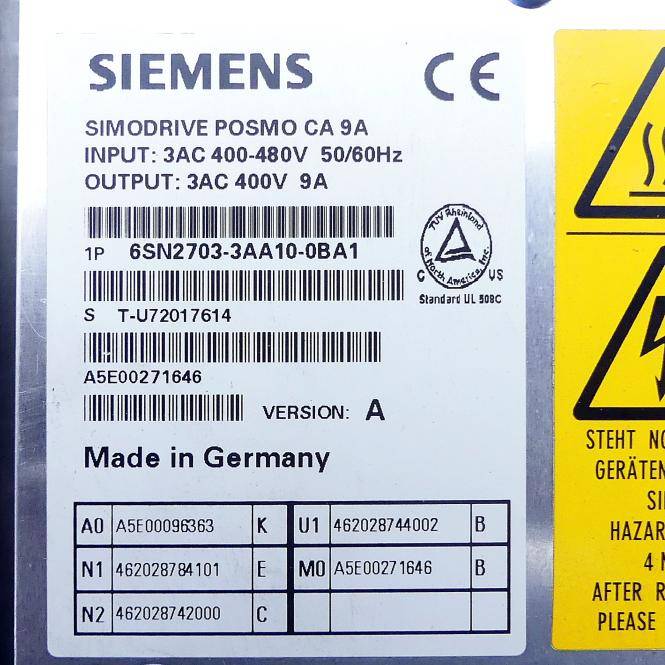 Siemens SIMODRIVE POSMO CA 9A (6SN2703-3AA10-0BA1)