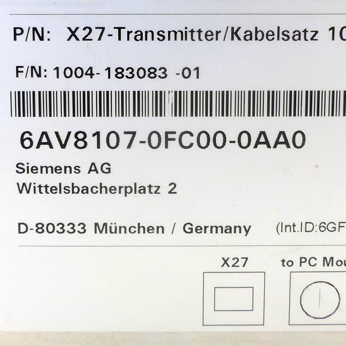 Siemens X27-Transmitter (6AV8107-0FC00-0AA0)