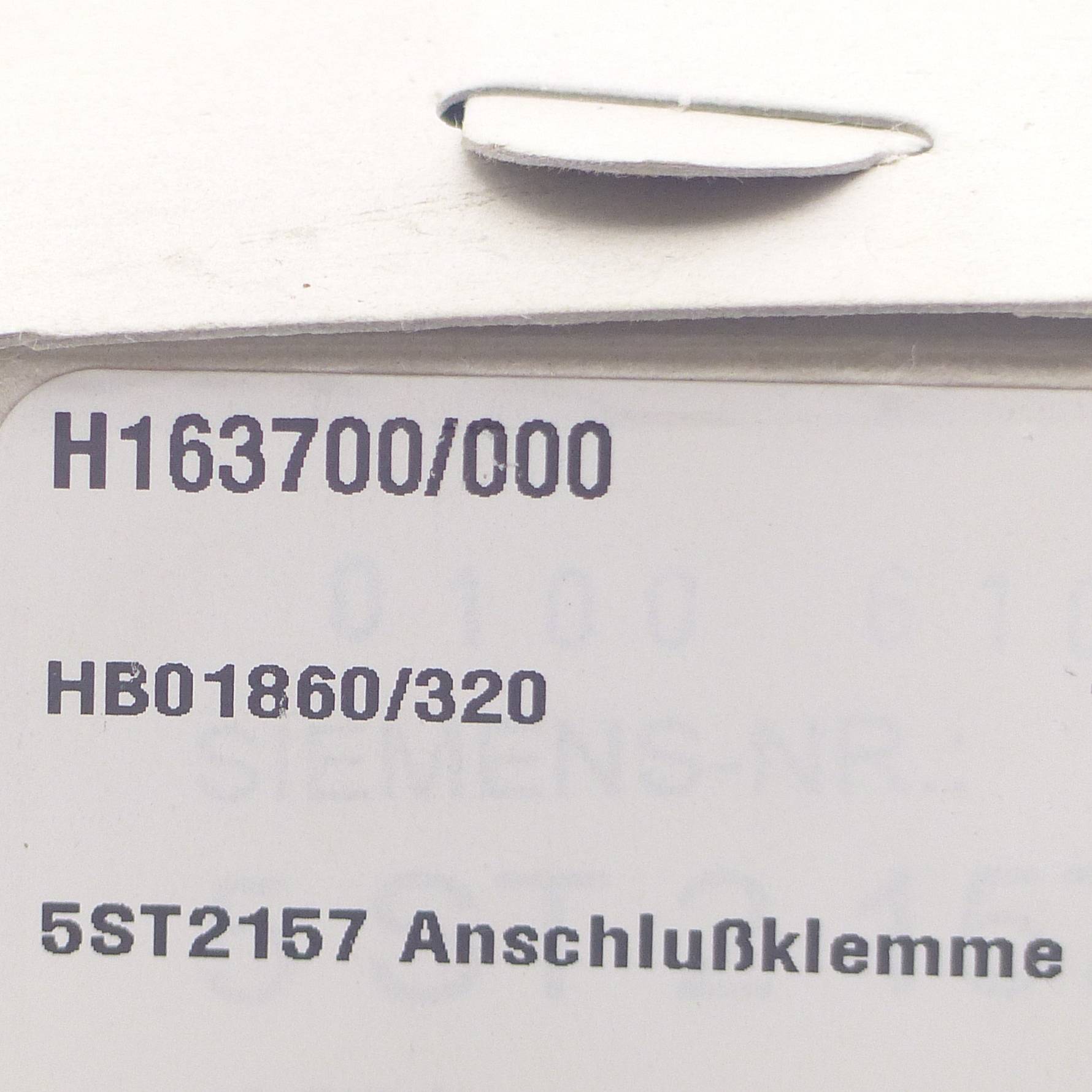 Siemens Anschlussklemme 5ST2157 (H163700)