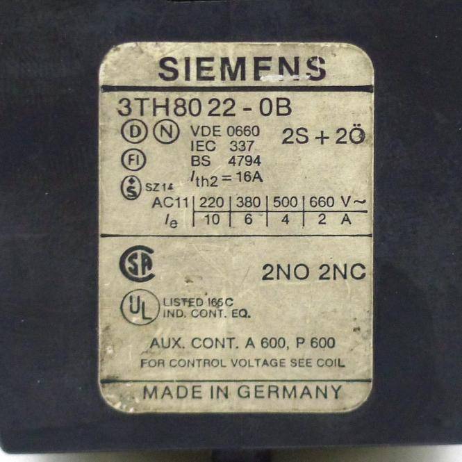 Siemens Hilfsschutz 22E (3TH8022-0B)