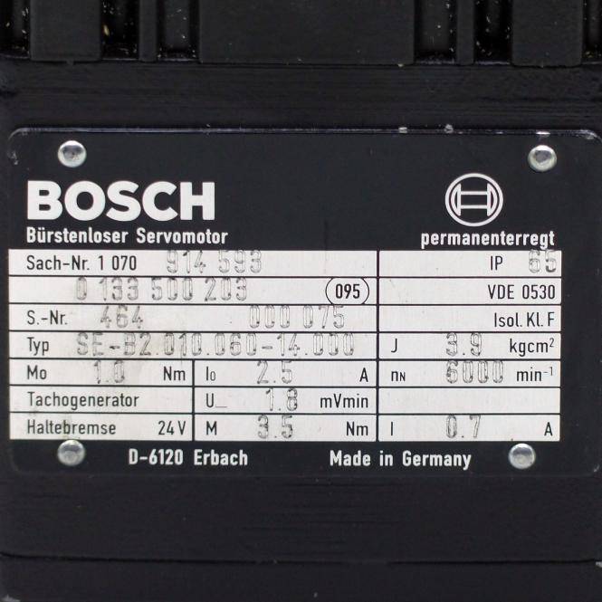 Bosch Bürstenloser Servomotor SE-B2.010.060-14.000 (0 133 500 203)