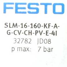 FESTO Lineareinheit 32782 (SLM-16-160-KF-A-G-CV-CH-PV-E-4I)