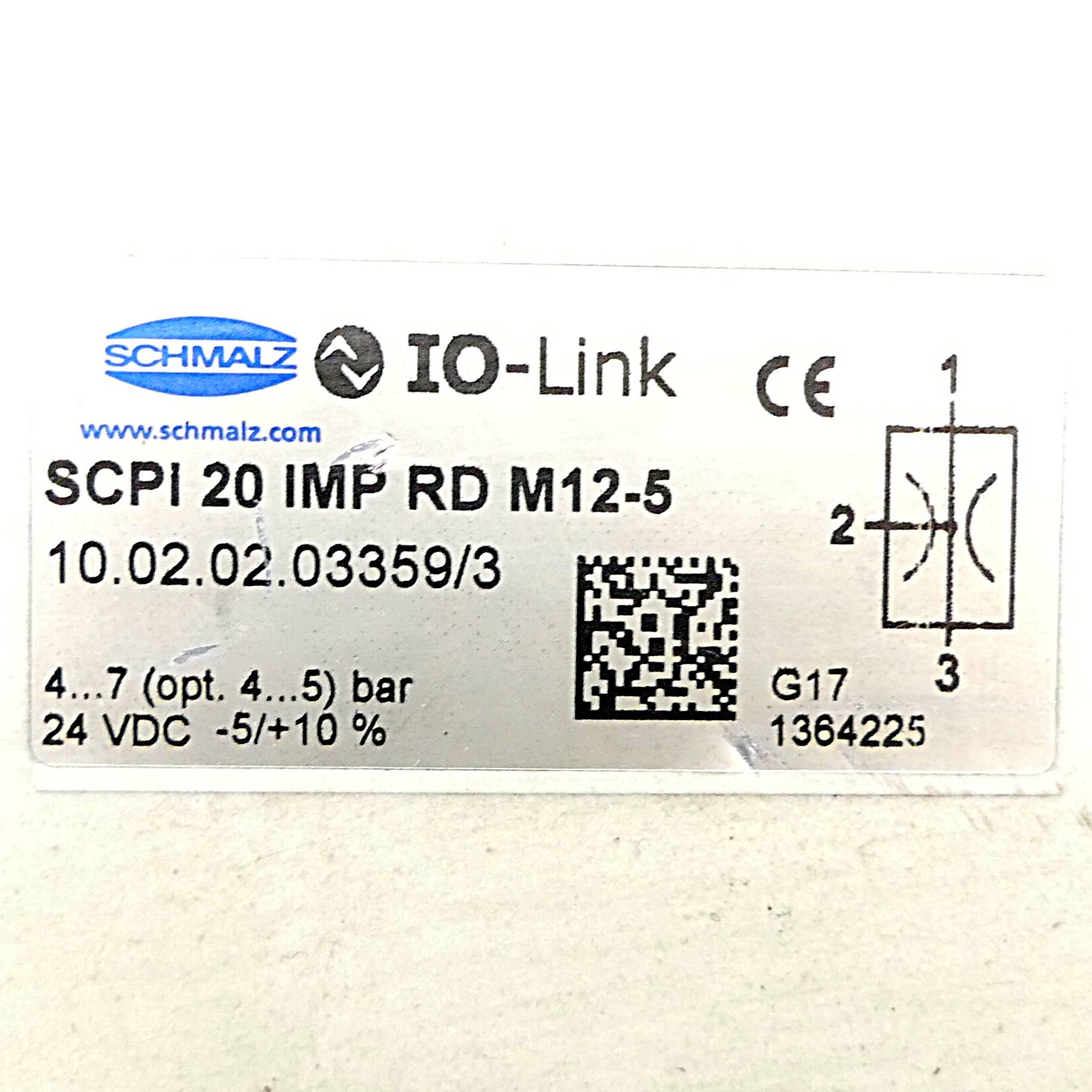 SCHMALZ Kompaktejektor mit voll integrierter Funktionalität SCPi 20 IMP RD M12-5 (10.02.02.03359/3)
