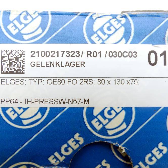 ELGES Gelenklager (GE80 FO 2RS)