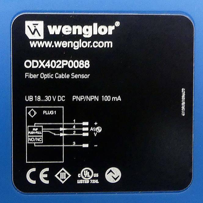 Wenglor Lichtleitkabelsensor (ODX402P0088)