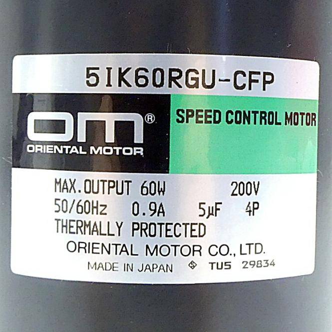 Oriental Motor Speed Control Motor (5IK60RGU-CFP)