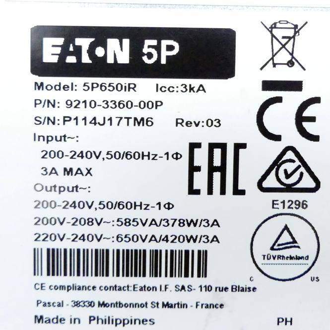 EATON USV 5P (5P650IR)
