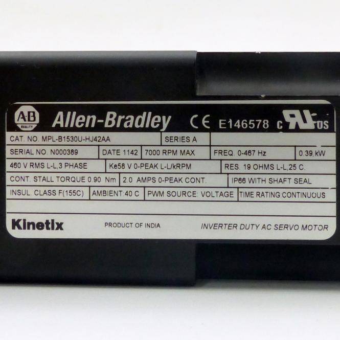 Allen-Bradley Servo Motor (MPL-B2530U-HJ42AA)