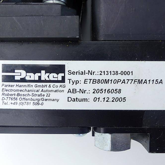 Parker Elektrozylinder (ETB80M10PA77FMA115A)