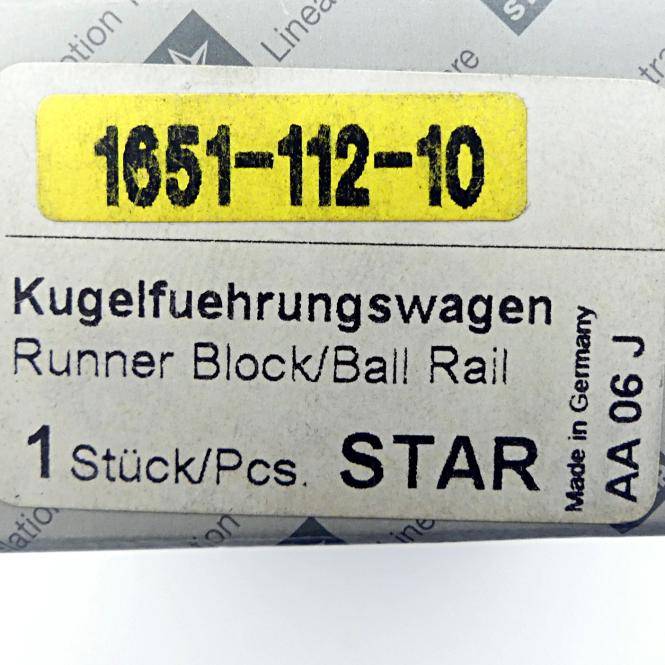 STAR Kugelführungswagen (1651-112-10)