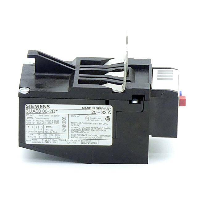 Siemens Überlastrelais 20-32A (3UA58 00-2D*)
