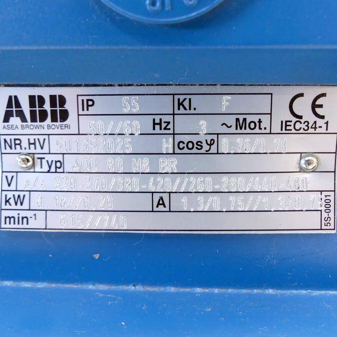 ABB Drehstrommotor AQU 80 M8 BR (AQU 80 M8 BR)