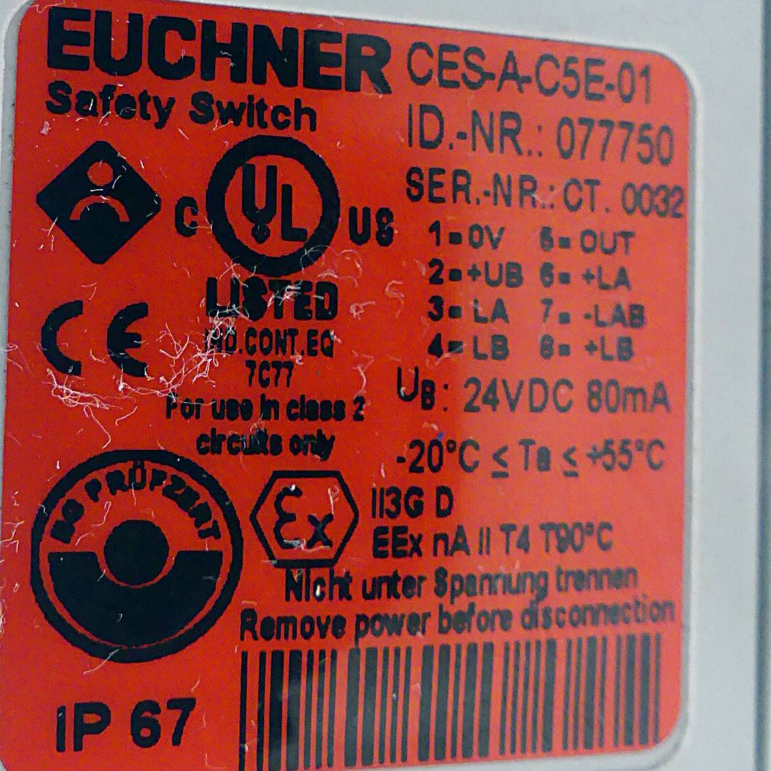 Euchner Sicherheitschalter (CES-A-C5A-01)