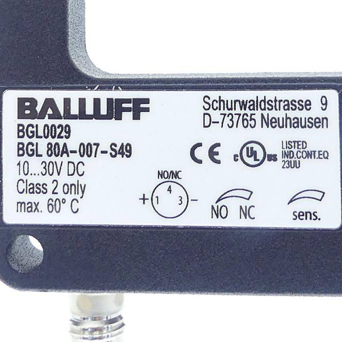 BALLUFF Gabellichtschranken im Metallgehäuse BGL0029 (BGL 80A-007-S49)