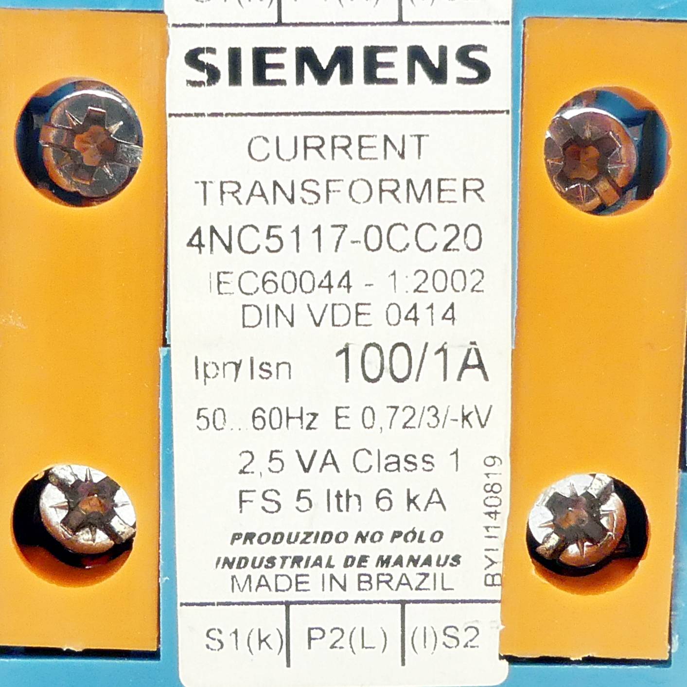 Siemens Stromwandler (4NC5117-0CC20)