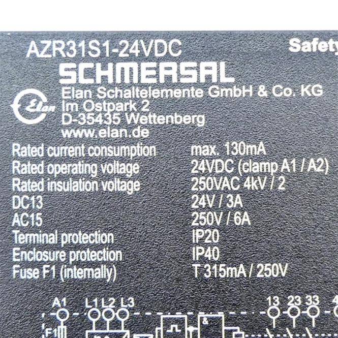 Schmersal Stillstandswächter (AZR31S1)