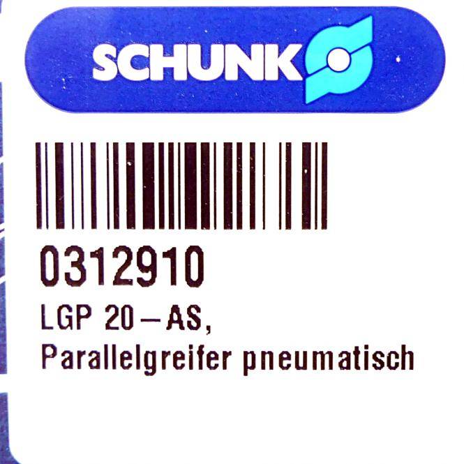 SCHUNK Parallelgreifer LGP 20-AS (0312910)