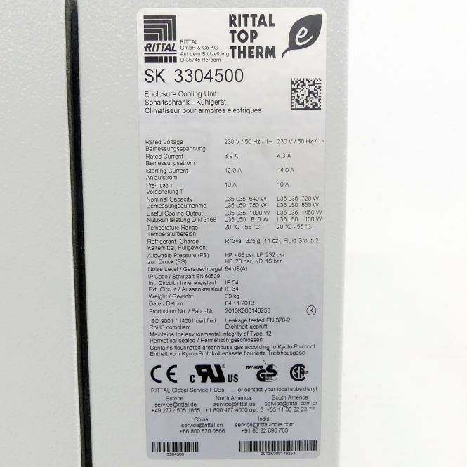 Rittal Schaltschrank-Kühlgerät SK 3304500 (SK 3304500)