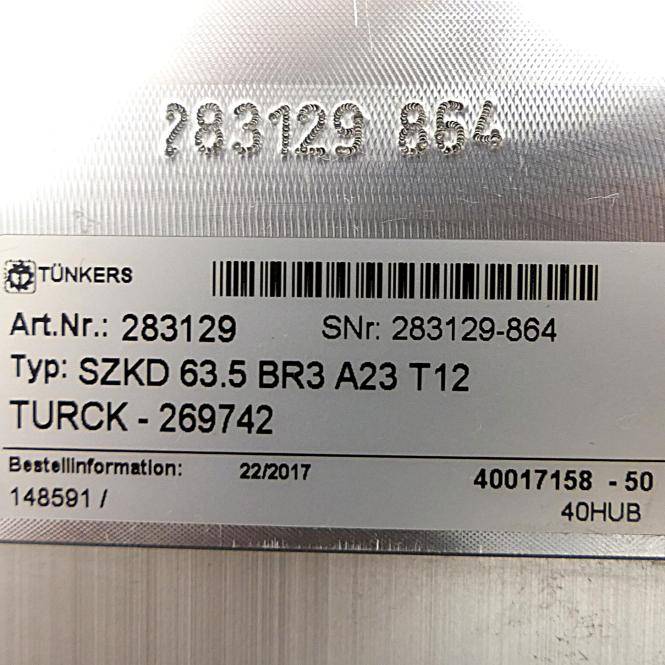 Tünkers Pneumatischer Stiftzieher SZKD 63.5 BR3 A23 T12 (283129)