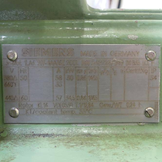 Siemens Drehstrommotor (1LA6 207-4AA76Z 200L)