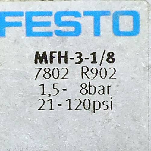 FESTO Magnetventil MFH-3-1/8 + Magnetspule MSFG-24/42-50/60 (7802 + 4527)