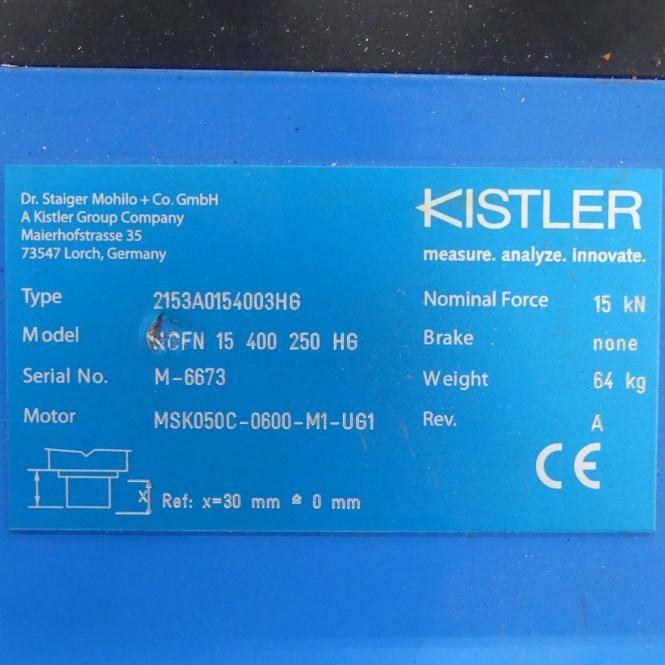 Kistler NC-Fügemodul NCFN 15 400 250 HG (2153A0154003HG)