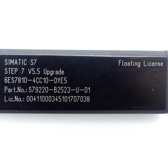 Siemens Simatic S7 Step 7 V5.5 Upgrade Floating License (6ES7810-4CC10-0YE5)