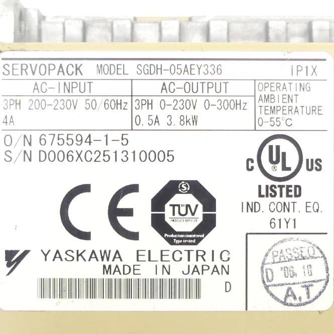 Yaskawa Servopack (SGDH-05AE Y336)