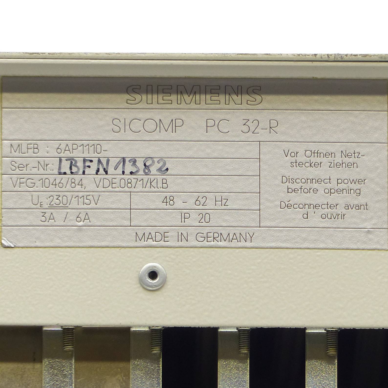 Siemens SICOMP PC 32-R (6AP1110-)