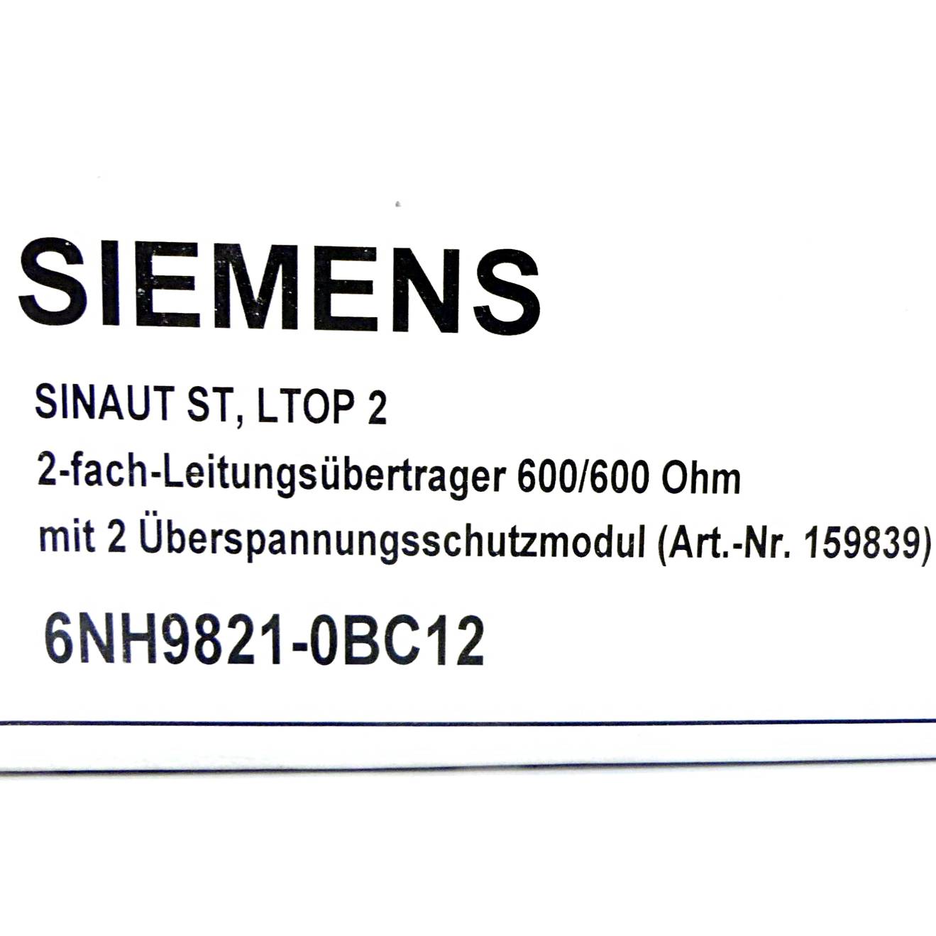 Siemens 2-fach Leitungsüberträger SINAUT ST, LTOP 2 (159839)