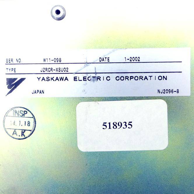 Yaskawa Servo Controller JZRCR-XSU02 (JZRCR-XSU02)