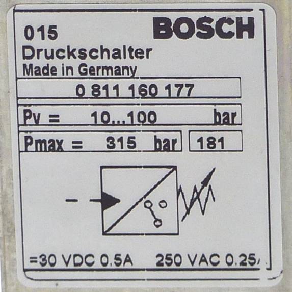 BOSCH Druckschalter (0 811 160 177)