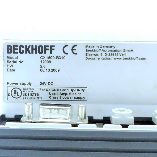 BECKHOFF PROFIBUS-Slave-Feldbusanschaltung (CX1500-B310)