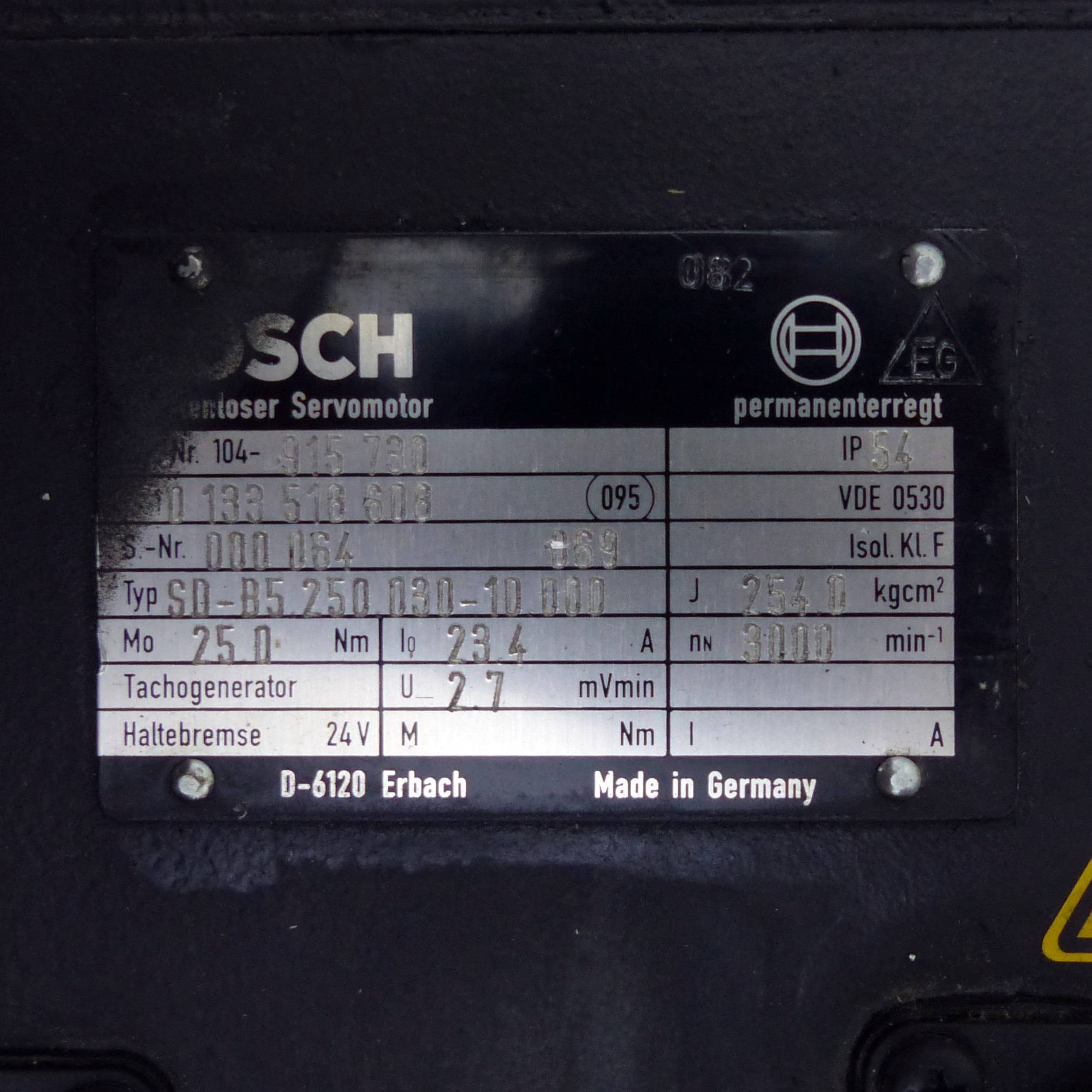 Bosch Servomotor SD-B5 250 030 10 000 (0 133 516 608)