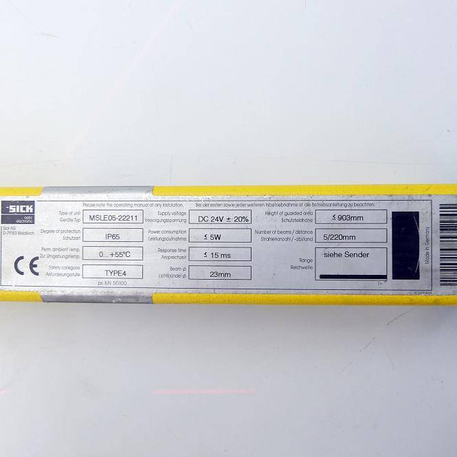 SICK Sicherheitslichtvorhang Empfänger MSLE05-22211 (1 015 622)