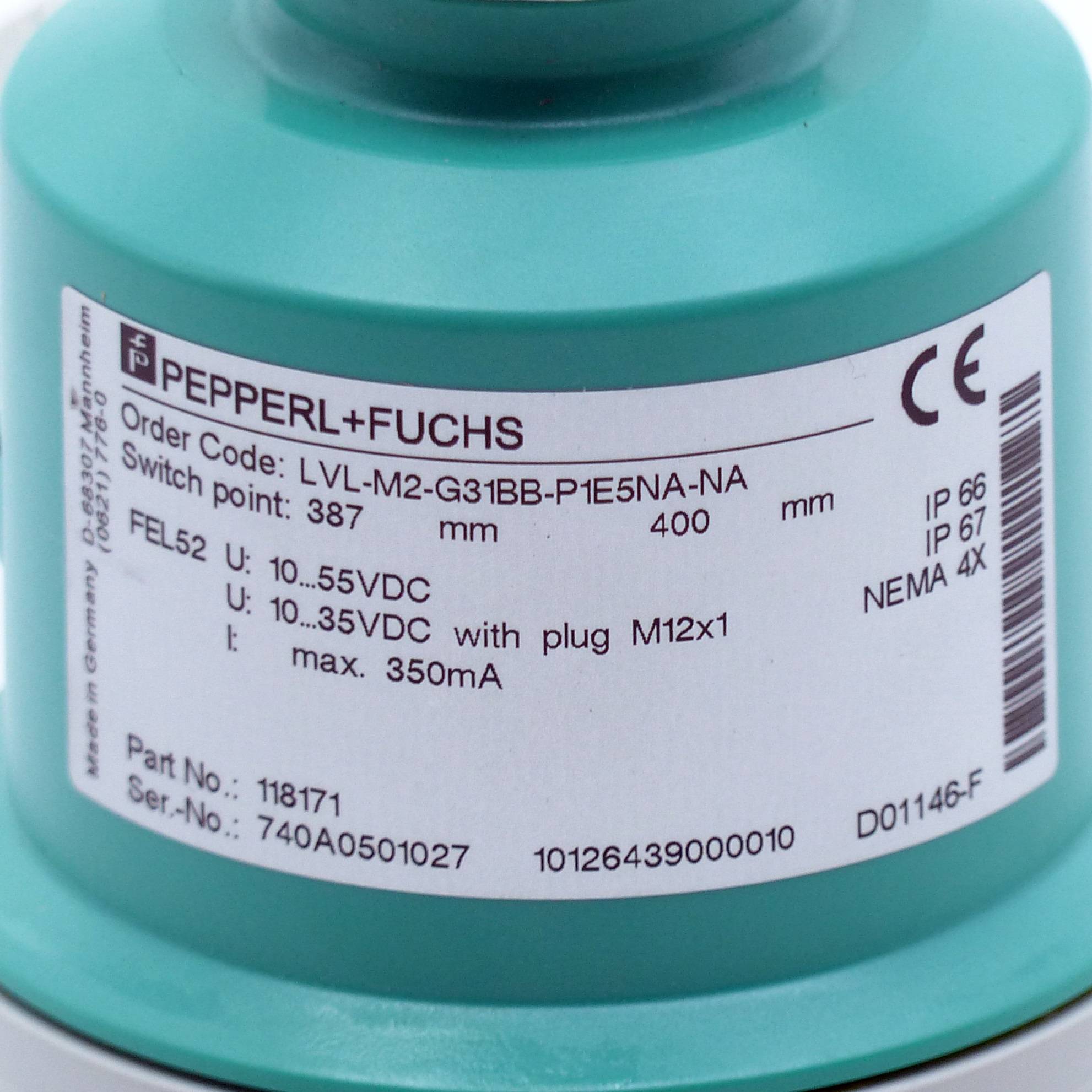 PEPPERL+FUCHS Füllstandgrenzschalter LVL-M2-G31BB-P1E5NA-NA (LVL-M2-G31BB-P1E5NA-NA)