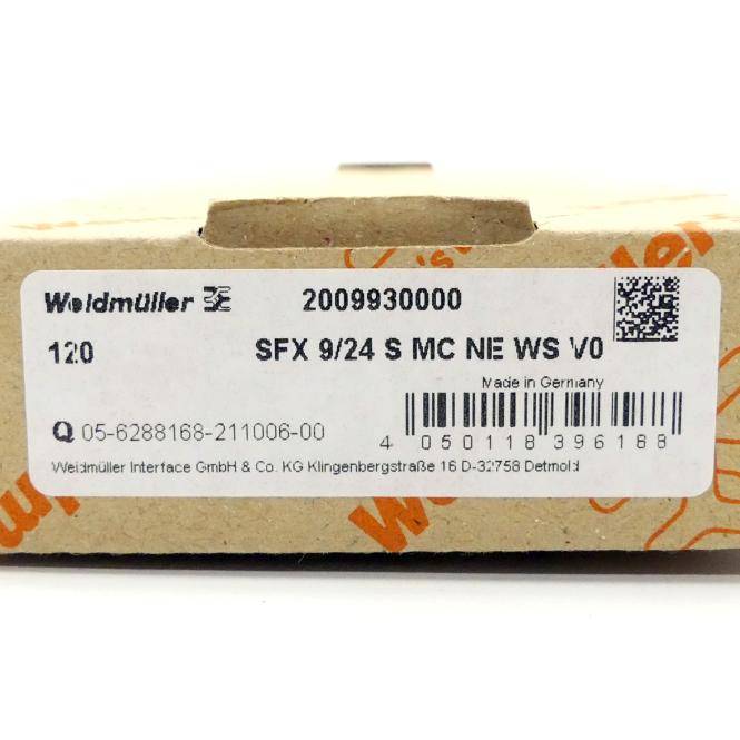 Weidmüller Kabelmarkierer (120 St.) SFX 9/24 S MC NE WS V0 (2009930000)