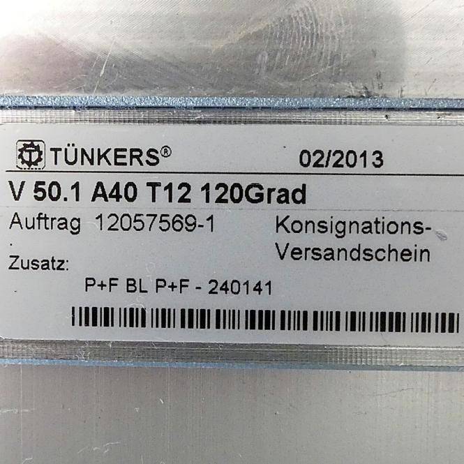 Tünkers Pneumatikspanner 120 ° (V 50.1 A40 T12 120Grad)
