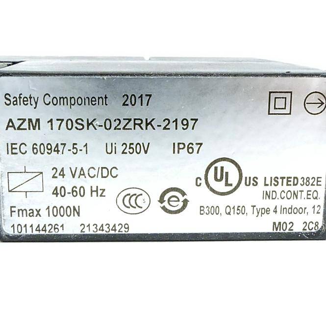 Schmersal Sicherheitsschalter IEC 60947-5-1 (AZM 170SK-02ZRK-2197)
