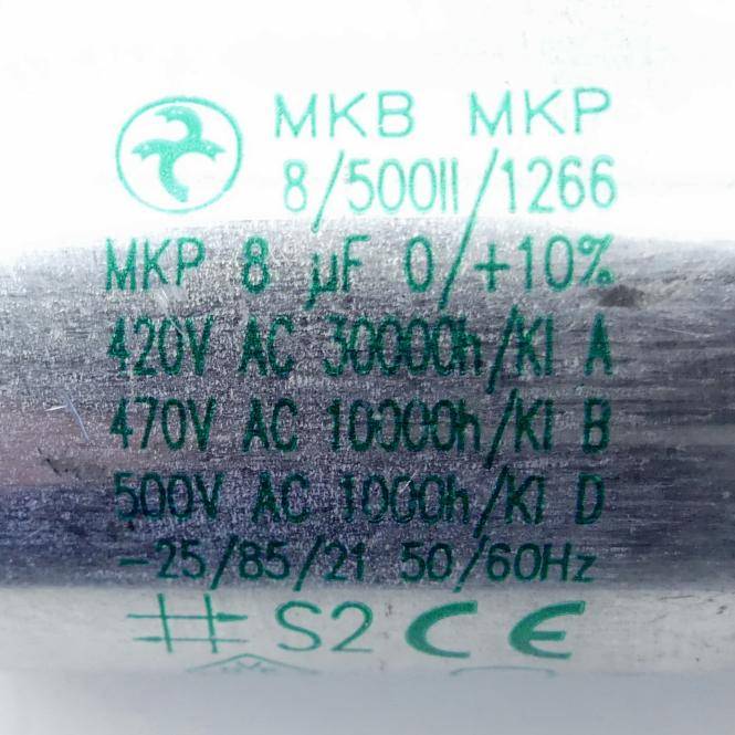 Hydra Kondensator MKB MKP (8/500II/1266)