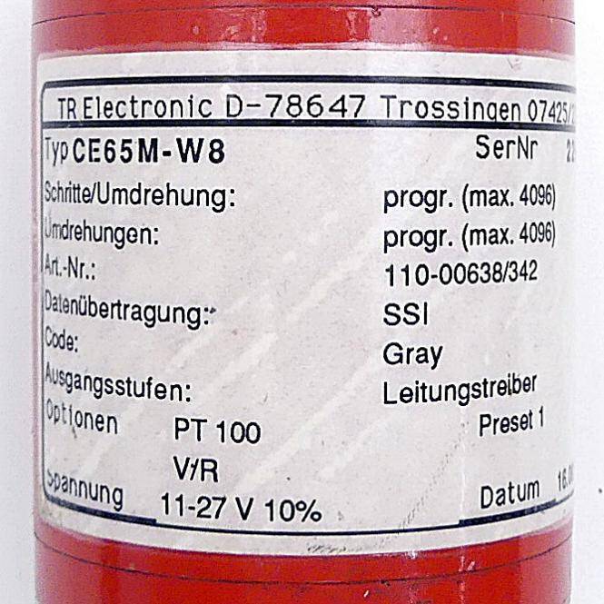 TR Electronic Drehgeber CE65M-W8 (110-00638/342)