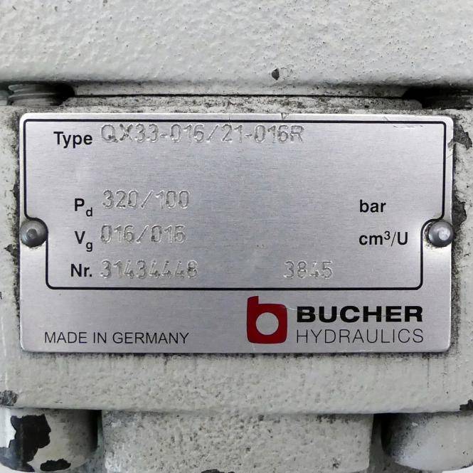 BUCHER HYDRAULICS Zahnradpumpe QX33-016/21-016R (31434448)