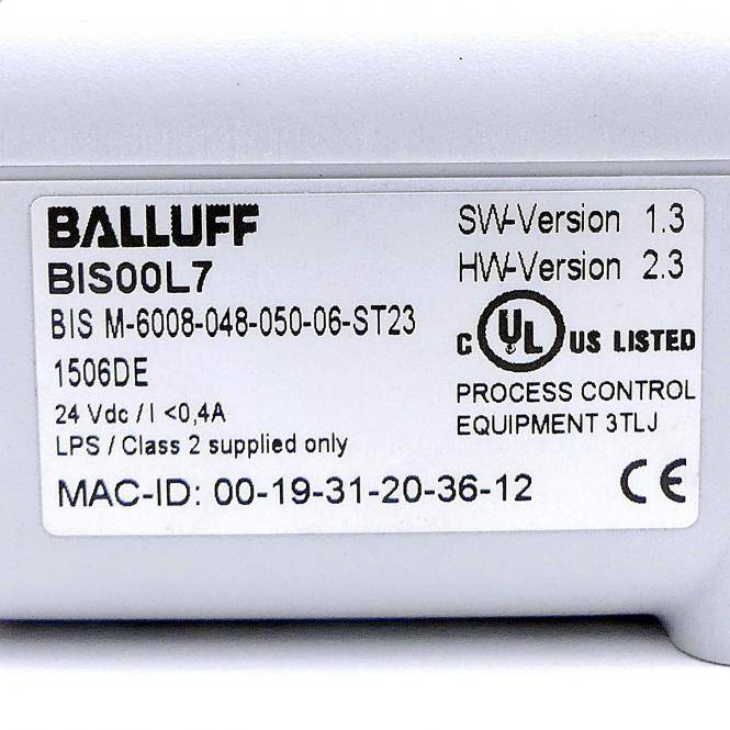 BALLUFF HF-Auswerteeinheiten BIS00L7 (BIS M-6008-048-050-06-ST23)
