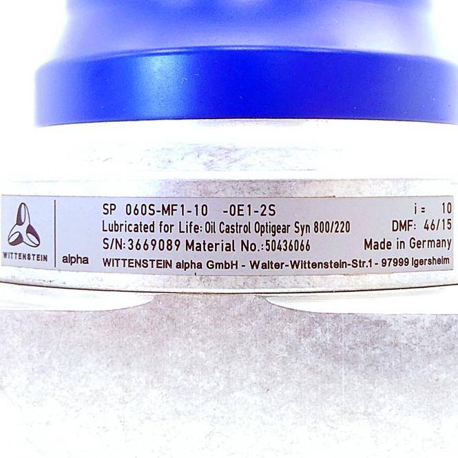 Wittenstein alpha Planetengetriebe SP 060S-MF1-10-0E1-2S (50436066)