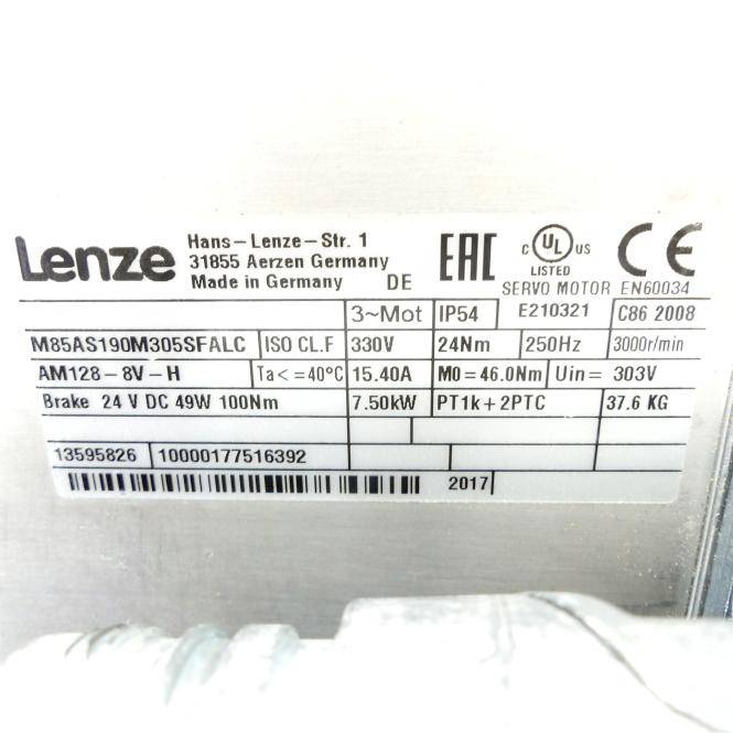 Lenze Servomotor (M85AS190M305SFALC)