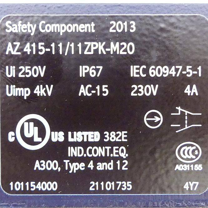 Schmersal Magnet-Verriegelungsschalter (AZ 415-11/11ZPK-M20)