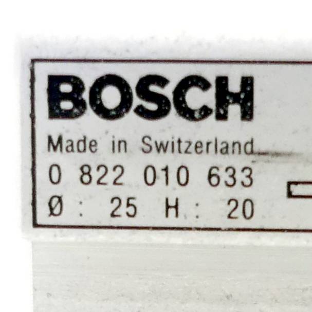 BOSCH Pneumatikzylinder 0 822 010 633 (0 822 040 633)