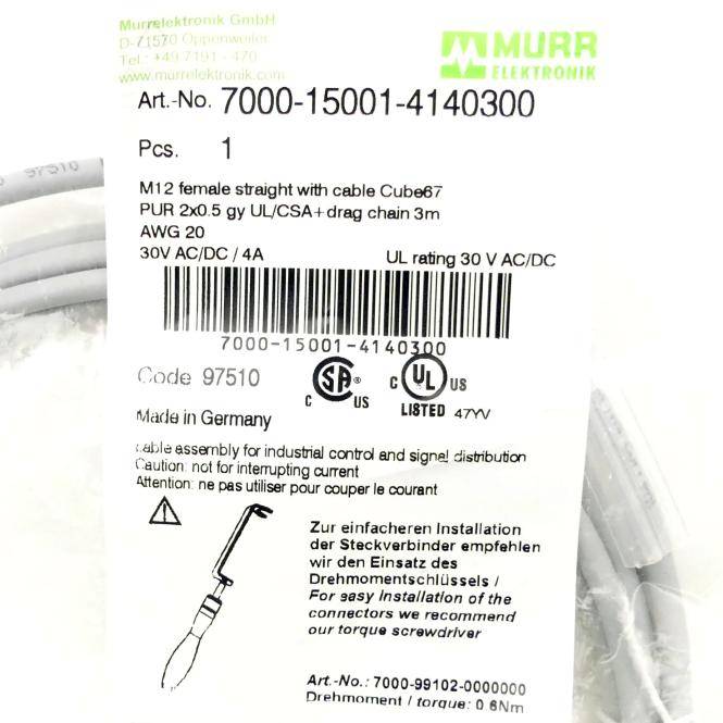 Murrelektronik Verbindungskabel (7000-15001-4140300)
