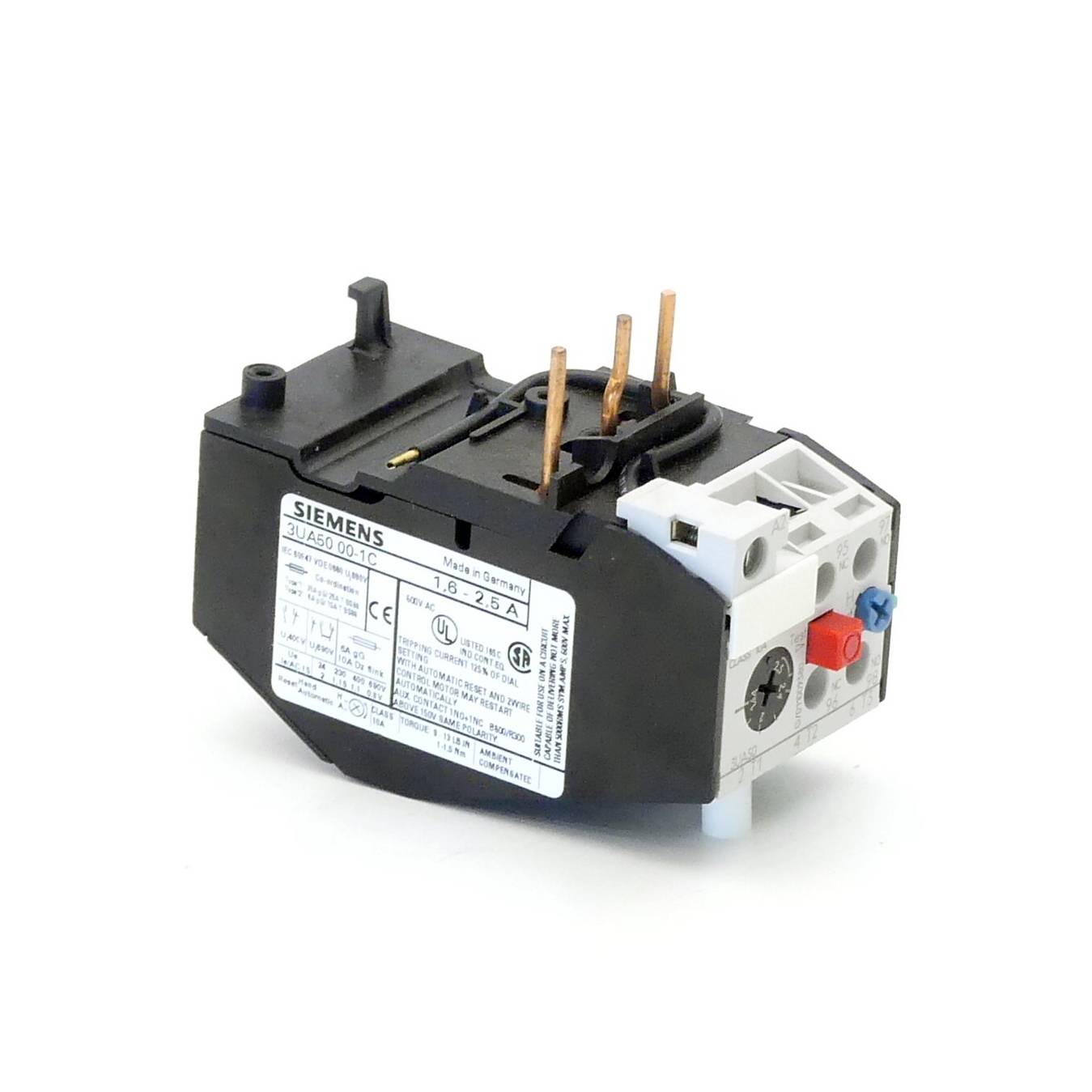 Siemens Überlastrelais 1,6-2,5 A (3UA5000-1C)