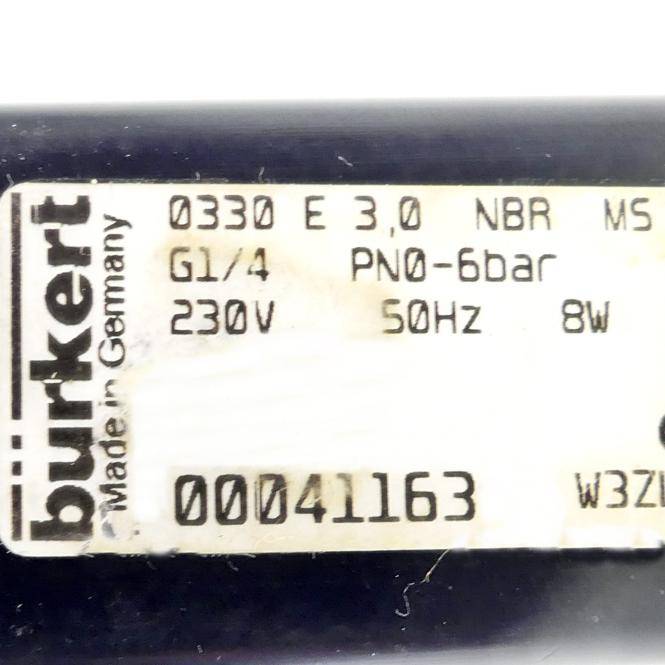 bürkert Magnetventil (0330 E 3,0 NBR MS)